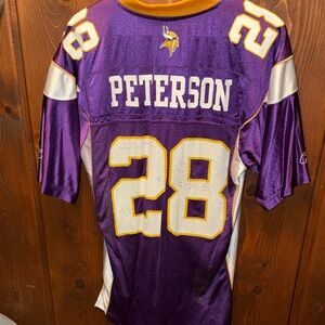 Reebok Minnesota Vikings Adrian Peterson 28 NFL Jersey